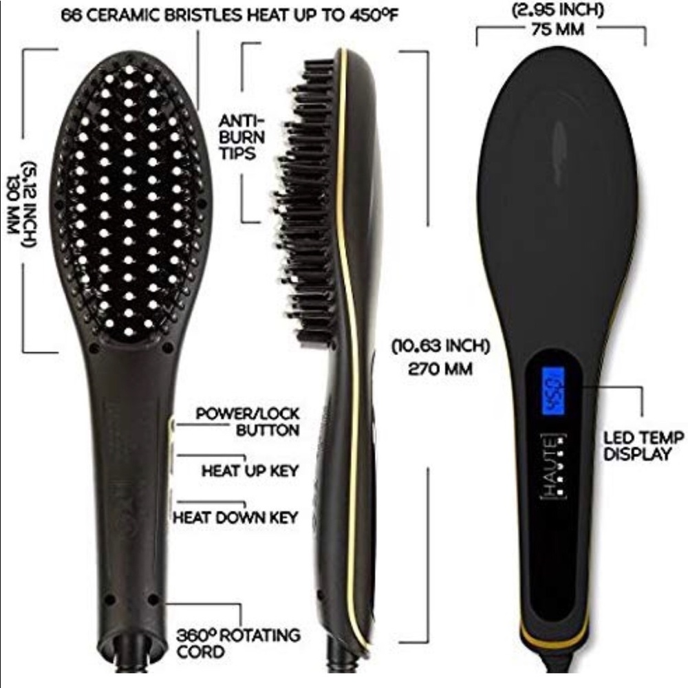 Haute Brush Hair Straightening in an Instant